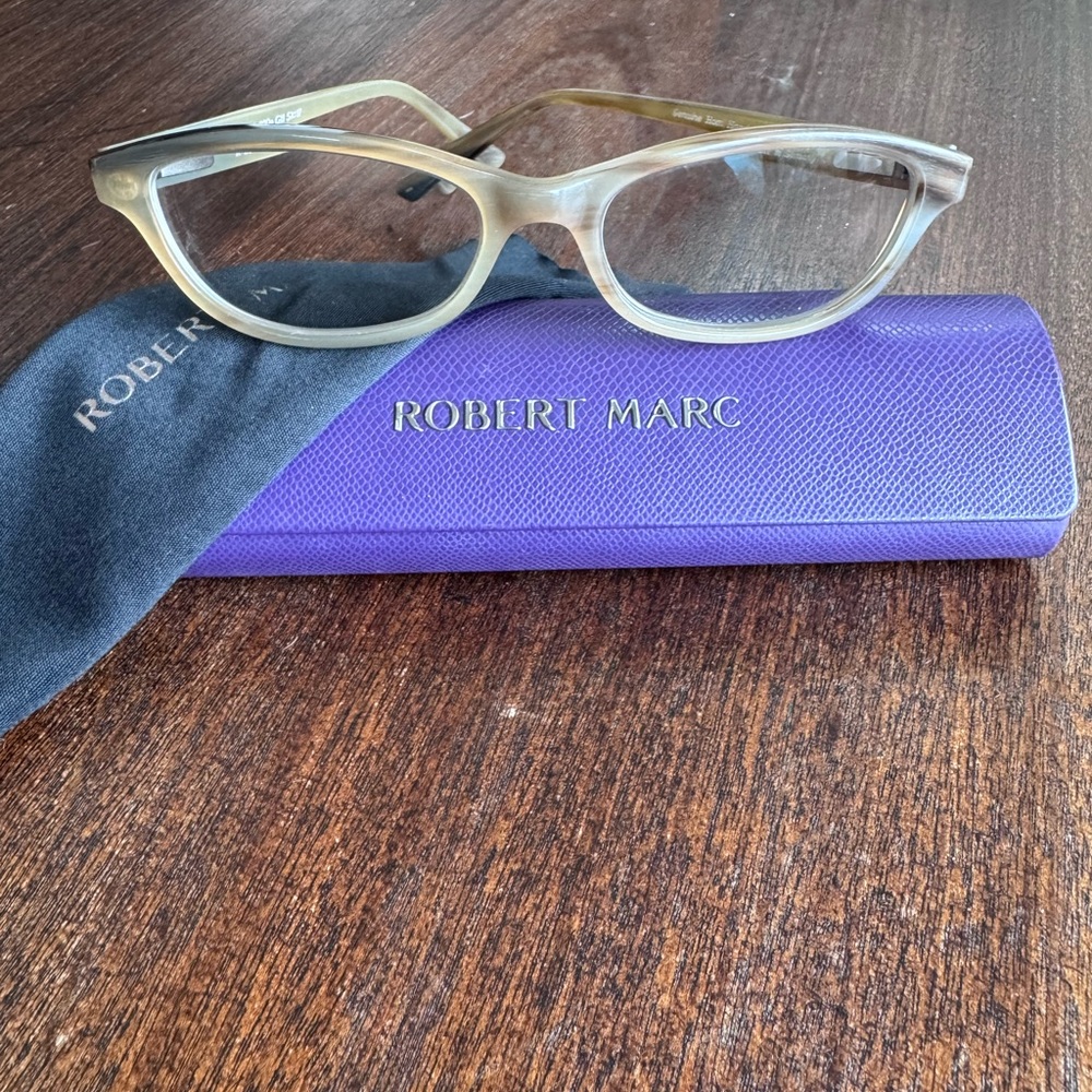 Robert Marc Women’s Horn Cat-Eye Eyeglasses